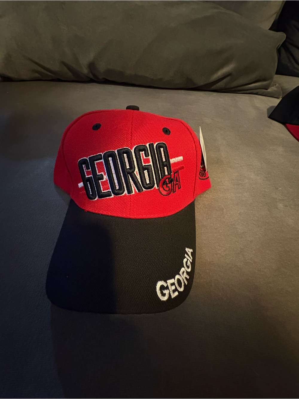 Unbranded Georgia Red and Black Baseball Cap